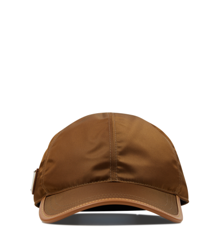 Re-nylon Leather Baseball Cap Cork Beige - M