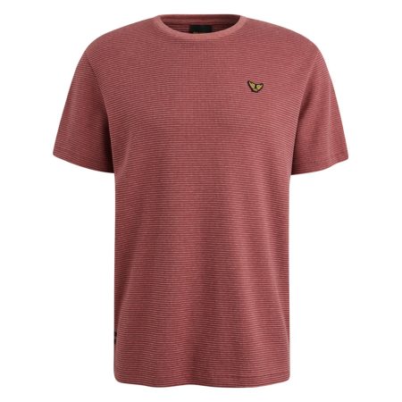 Pme Legend R-neck Textured Strip T-shirt