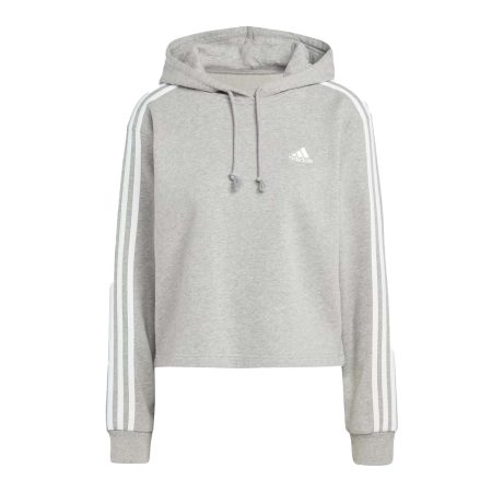 Adidas Essential 3-stripes French Terry Crop Hoodie