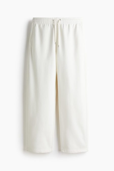 H & M - Loose Fit Sweatpants - Wit