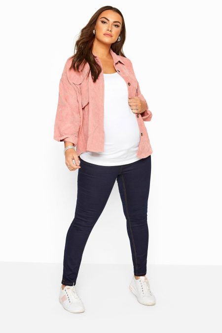 Bump It Up Maternity Skinny Jeans Met Hoge Taille En Stretch In Indigoblauw