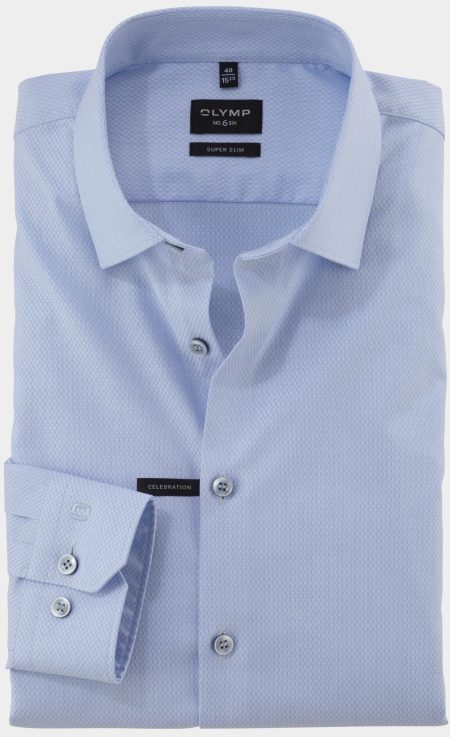 Olymp Business hemd lange mouw Blauw 250274-Hemden 250274/11