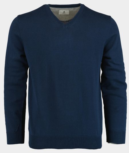 Bos Pullover Blauw Cotton Regular Fit 518100CCT-13/69