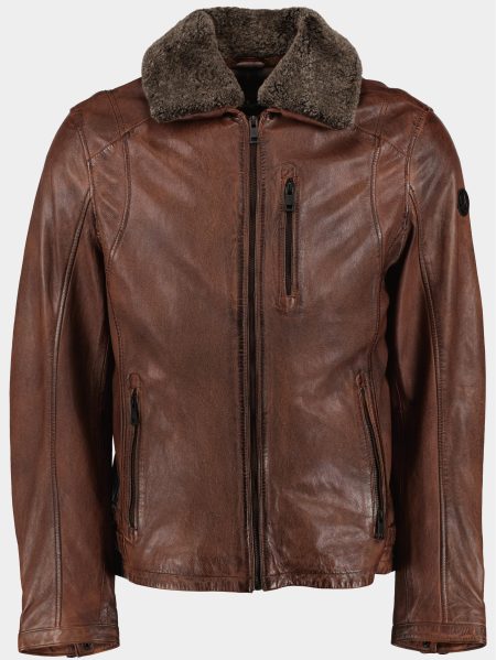 Donders 1860 Lederen Jack Bruin Leather Jacket 52196.3/460