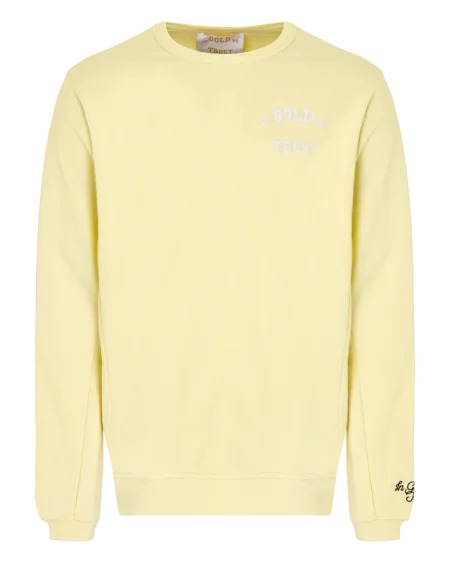 In Gold We Trust The Slim Light Sweater Heren Geel - Maat S - Kleur: Geel | Soccerfanshop