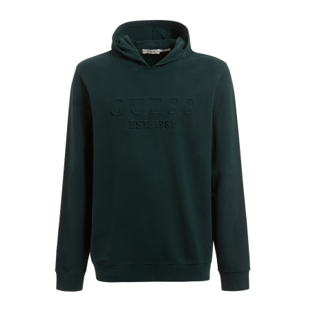 Guess Beau Fleece Hoodie Heren Groen - Maat L - Kleur: Groen | Soccerfanshop