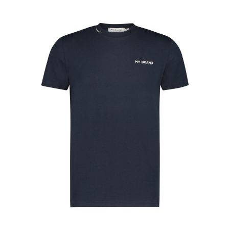 My Brand Tape T-Shirt Heren Blauw/Wit - Maat XXL - Kleur: Blauw | Soccerfanshop