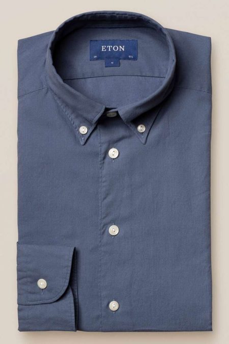ETON Flanellen Overhemd blauw