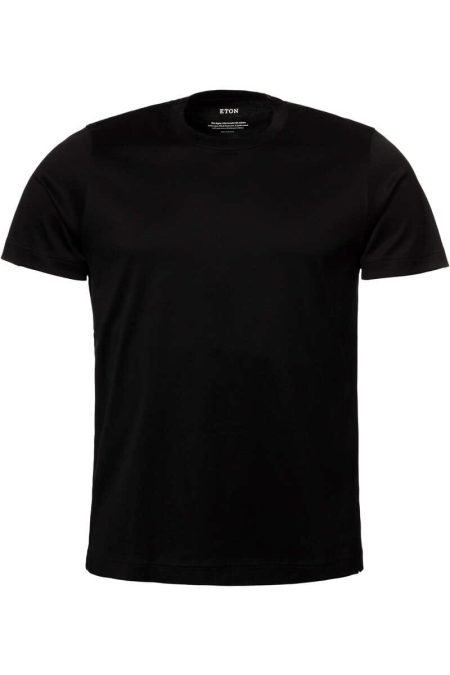 ETON T-Shirt ronde hals zwart