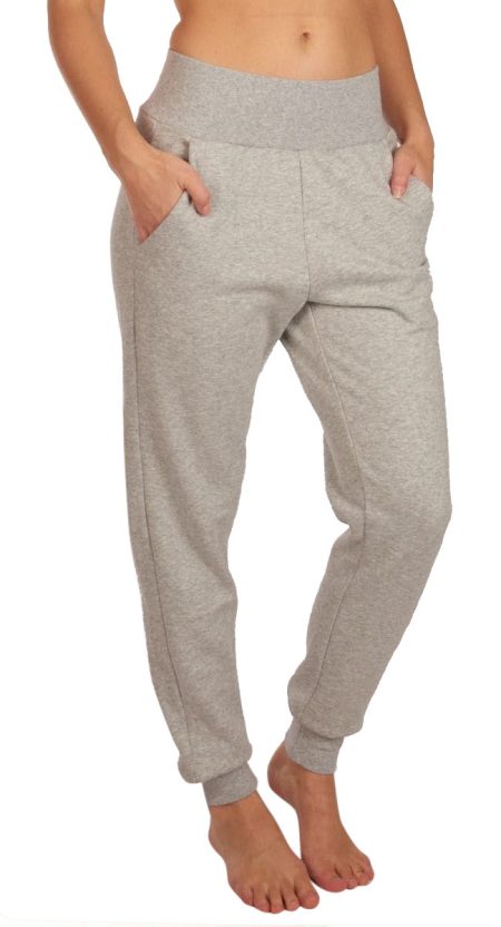 Björn Borg - Dames - Logo High Waist Pants - Grijs - Maat L