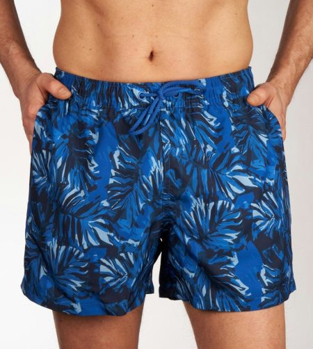 Björn Borg - Heren - Borg Print Swimshort - Blauw/Zwart - Maat XL