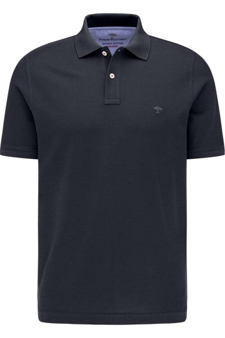 Fynch-Hatton Polo shirt Korte mouw Marine