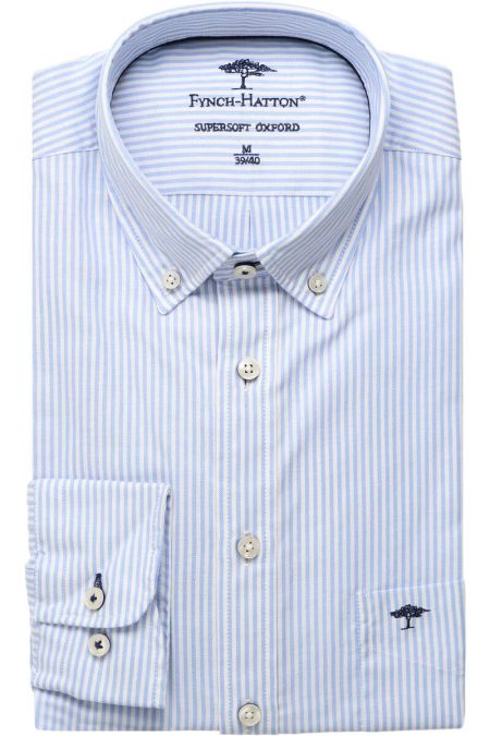 Fynch-Hatton Overhemd lichtblauw