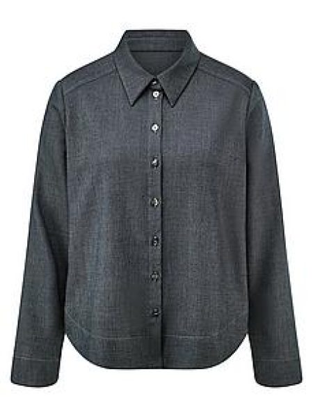 Blouse lange mouwen Van Peter Hahn blauw