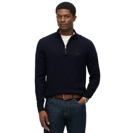Superdry Wool Blend Half Zip Jumper