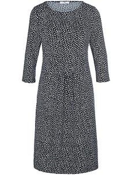 Jersey jurk 3/4-mouwen Van Peter Hahn blauw