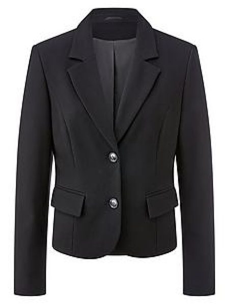 Jersey blazer Van Peter Hahn zwart