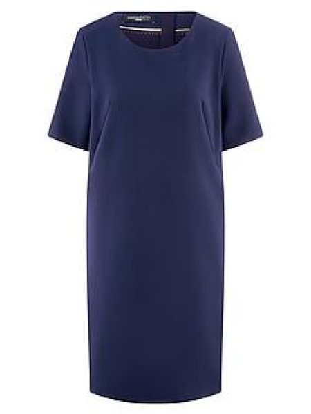 Jurk korte mouwen Van Fadenmeister Berlin blauw