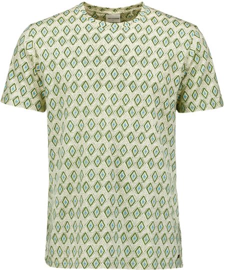 No Excess T-shirt korte mouw ronde hals met print green