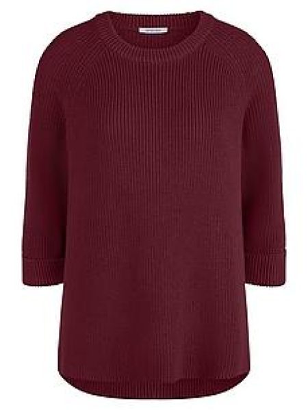 Lange trui 100% SUPIMA®-coton Van Peter Hahn rood