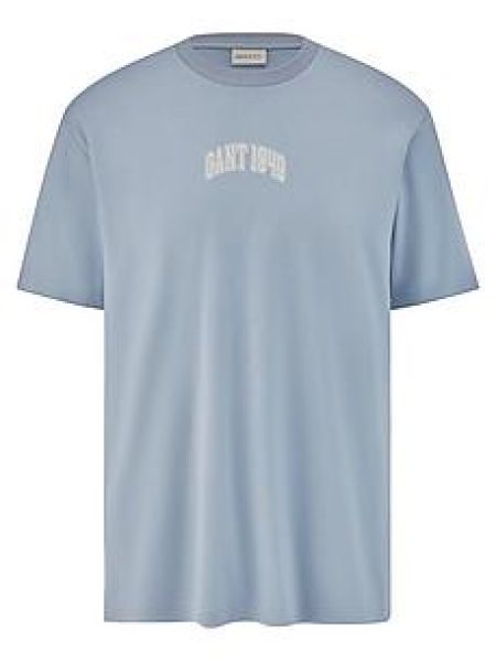 Shirt ronde hals Van GANT blauw