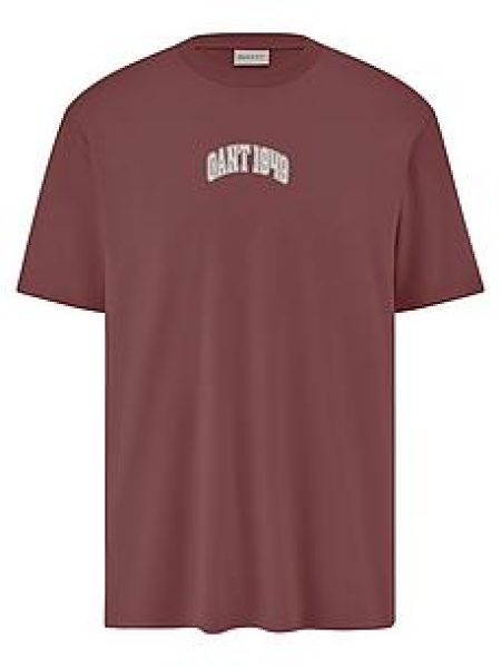 Shirt ronde hals Van GANT bruin