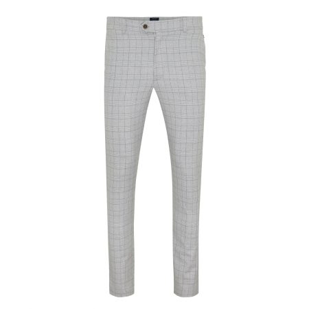 Tresanti Clara i broek met melange ruit | light grey