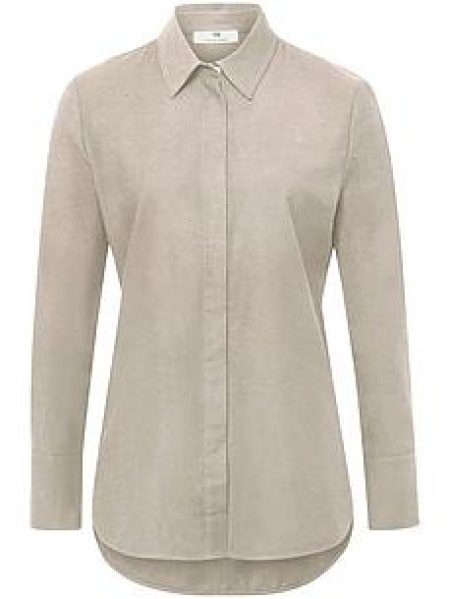 Blouse lange mouwen Van Peter Hahn beige