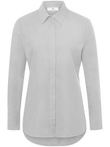 Blouse lange mouwen Van Peter Hahn grijs