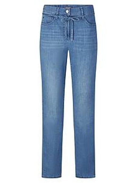 jeans in 5-pocketmodel rechte pijpen Van BASLER denim