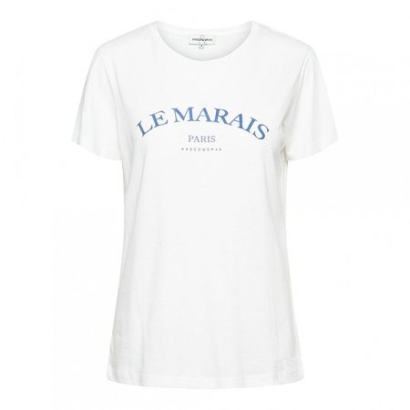 &Co Woman &co women t-shirt sasha white/light denim