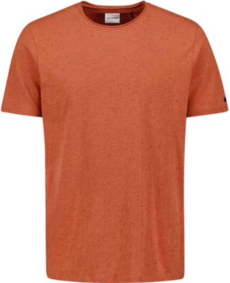 No Excess T-shirt korte mouw ronde hals melange melon