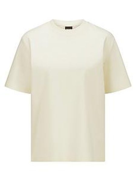 Shirt ronde hals Eharpa Van BOSS wit