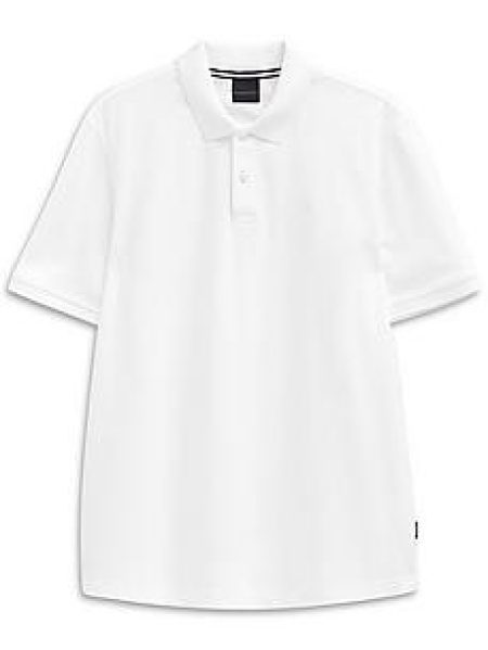 Poloshirt korte mouwen Van Bugatti wit