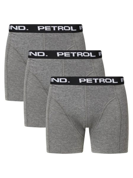 Petrol Industries Boxershort 3-pack m-3020-bxr302 9093 anthracite melee