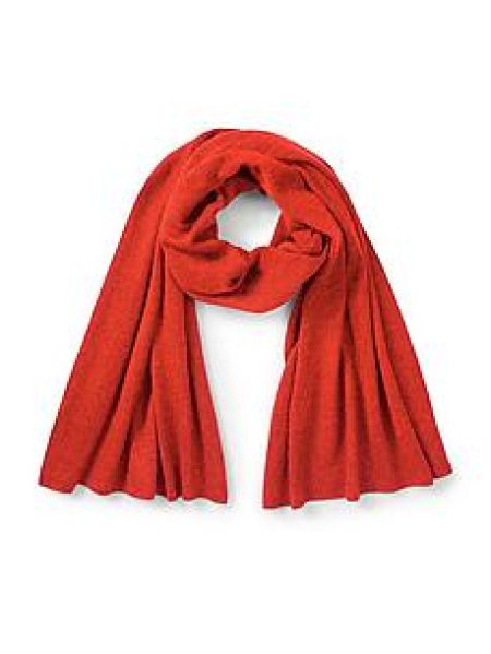 Sjaal zijde en kasjmier Van Peter Hahn oranje