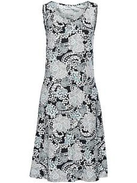 Mouwloze jersey jurk Julie Van Green Cotton zwart