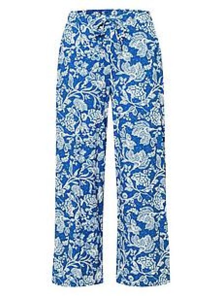 Enkellange broek Sanne Van Green Cotton blauw