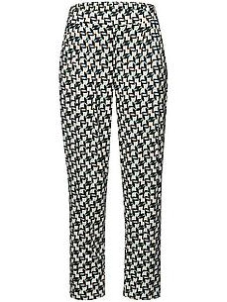 Enkellange bandplooibroek Karla Van Green Cotton beige