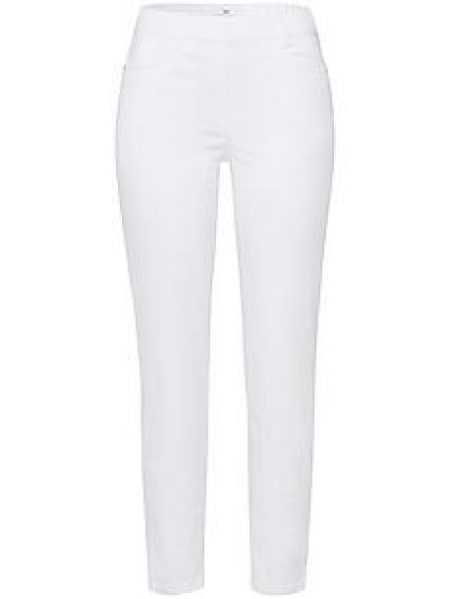 Enkellange broek Van Peter Hahn wit