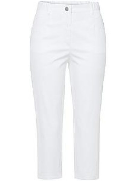 Comfort Fit capribroek Van Peter Hahn wit