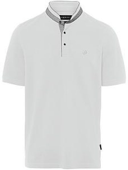 Henleyshirt Van Bugatti wit