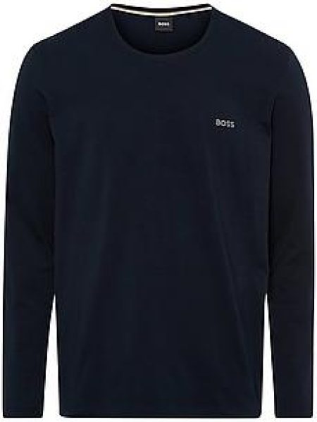 Sweatshirt ronde hals Van BOSS blauw