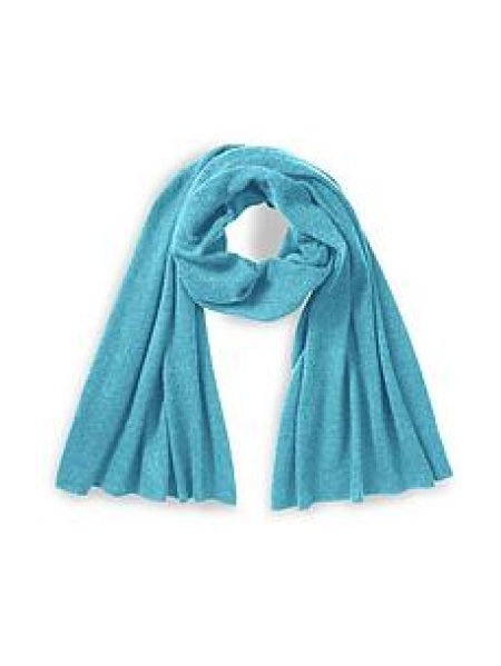 Sjaal zijde en kasjmier Van Peter Hahn Seide/Kaschmir turquoise