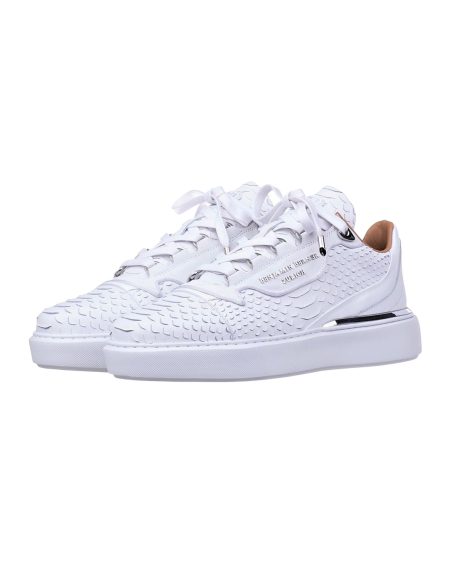 Benjamin Berner Raphael low top python cut-matt nappa sneaker