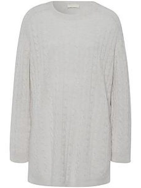 Lange trui 100% kasjmier Van Peter Hahn grijs