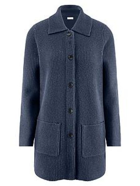 Lang vest in kasjmiermix Van include blauw