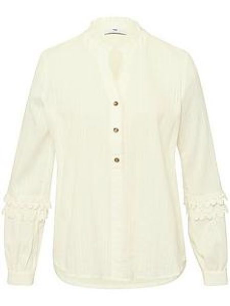 Blouse 100% katoen Van Peter Hahn wit