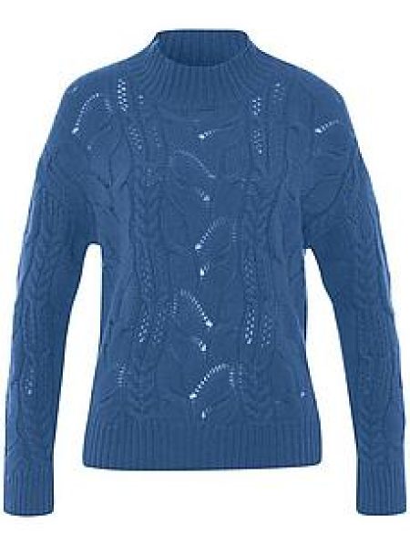 Trui in mix scheerwol en kasjmier Van include blauw