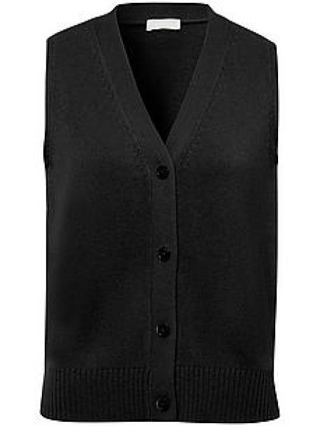 Mouwloos vest 100% kasjmier Van include zwart